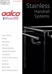 Aalco Stainless Steel Handrail Systems - BD Online Product Search