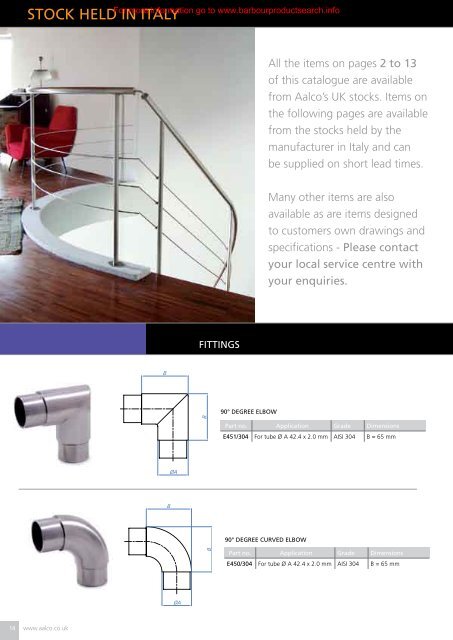 Aalco Stainless Steel Handrail Systems - BD Online Product Search