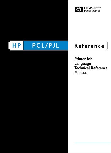 Printer Job Language Technical Reference Manual - Business ...