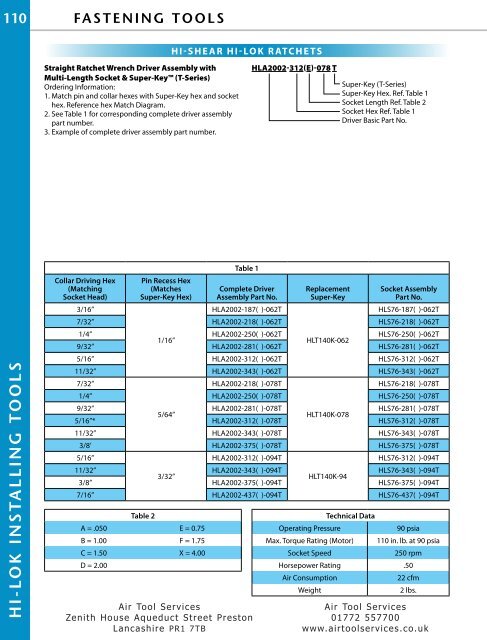 Download ATS Catalogue - Air Tool Services