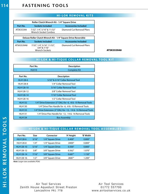 Download ATS Catalogue - Air Tool Services