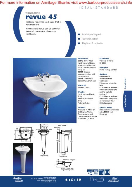 Washbasins - BD Online Product Search