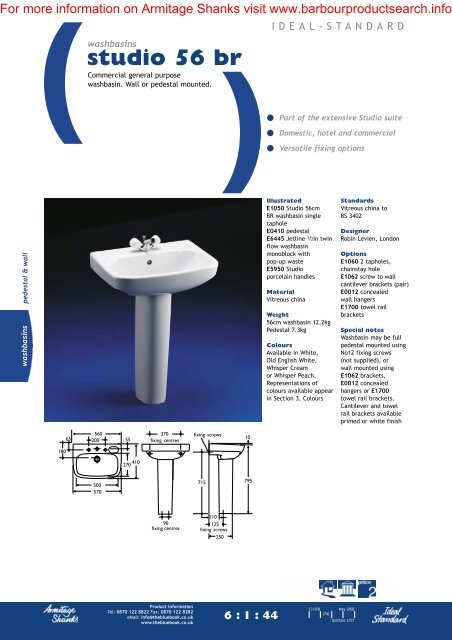 Washbasins - BD Online Product Search