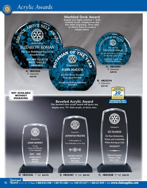 Award Plaques