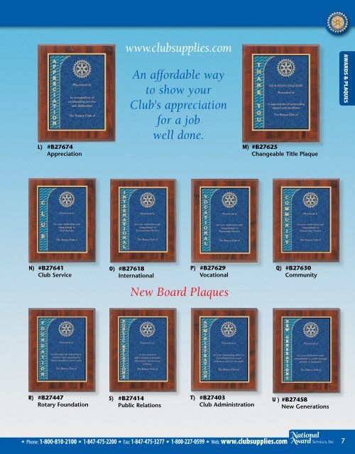 Award Plaques