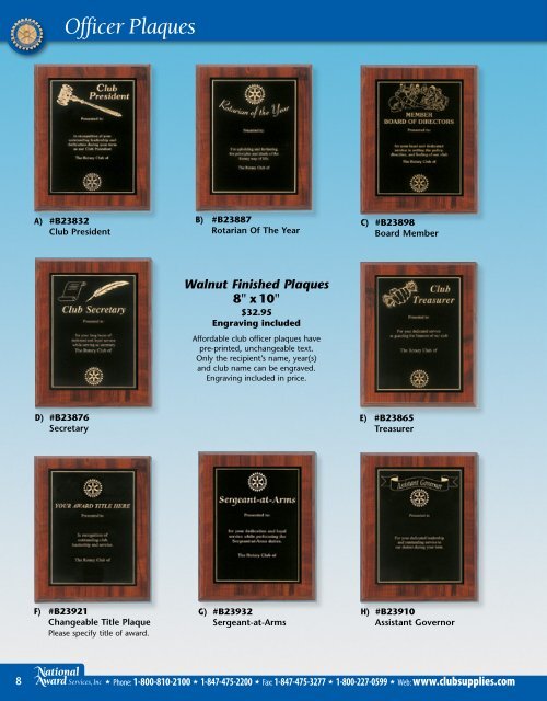 Award Plaques