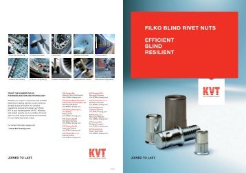 FilKo Blind RiVet nUts eFFiCient Blind Resilient - KVT-Koenig USA