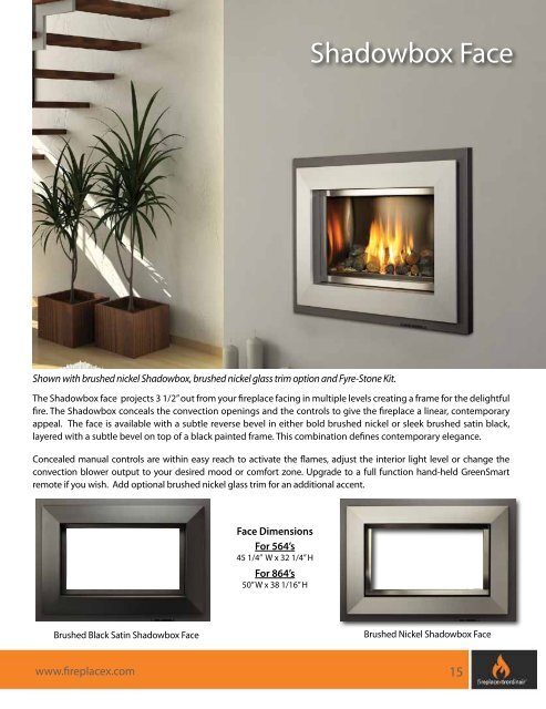 Gas Fireplace Brochure - Fireplaces