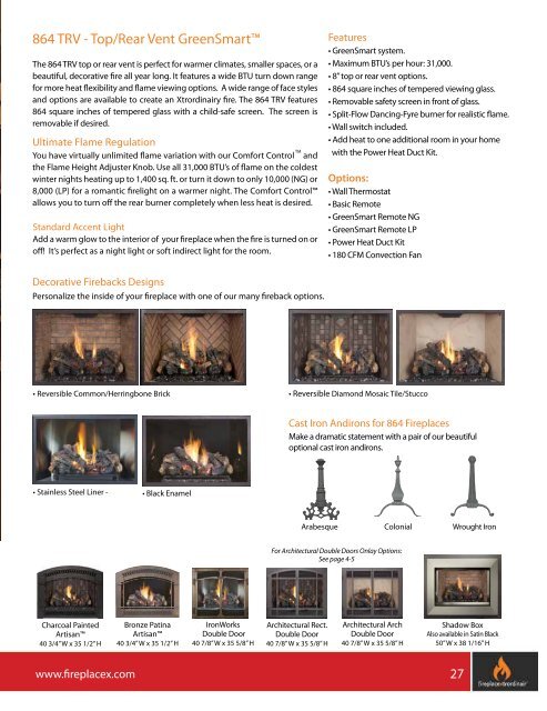 Gas Fireplace Brochure - Fireplaces