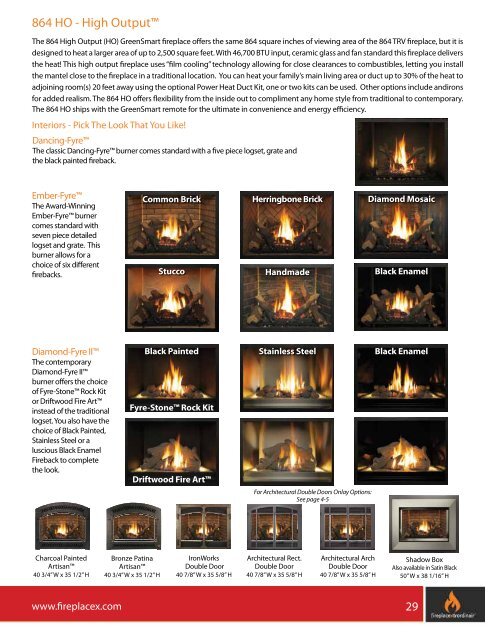 Gas Fireplace Brochure - Fireplaces