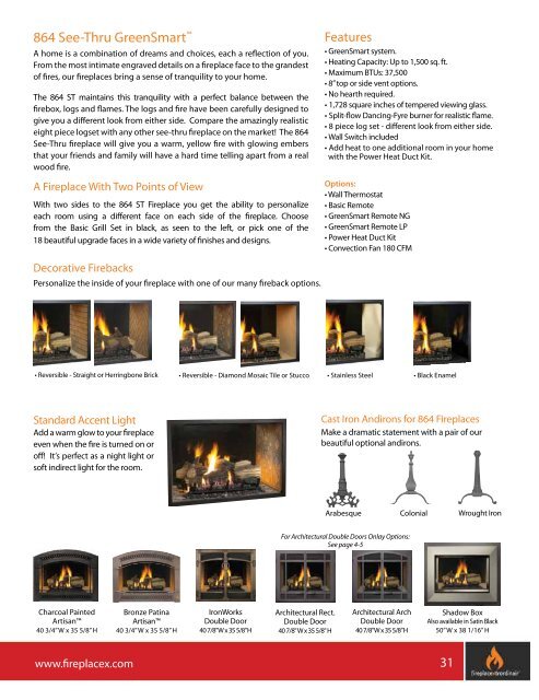 Gas Fireplace Brochure - Fireplaces