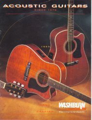 1993 Washburn Acoustic Catalog - Washburn Guitars