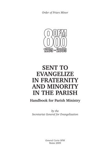 sent to evangelize in fraternity and minority in the parish - OFM