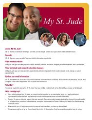 My St. Jude - St. Jude Children's Research Hospital