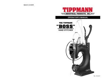 Tippmann Boss Operator's Manual - Tippmann Industrial Products