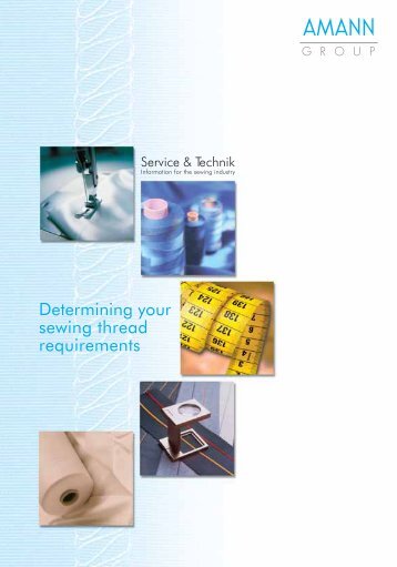 Determining your sewing thread requirements - AMANN Group