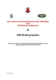 ABS Braking System - The Rolls-Royce and Bentley Technical Library