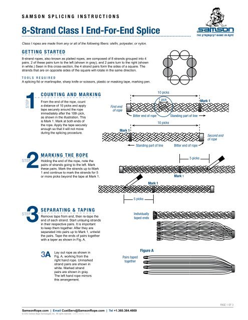 8-Strand Class I End-For-End Splice - Samson Rope