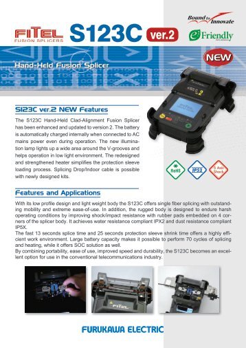 S123C Fusion Splicer (PDF 2532KB)