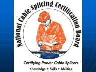 National Cable Splicing Certification Board (NCSCB) - Pesicc.org