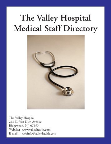 The Valley Hospital Medical Staff Directory - Valley Health System ...