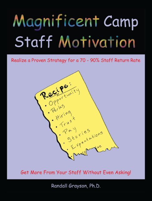 Staff motivation - Vision Realization