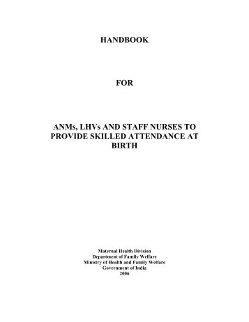 HANDBOOK FOR ANMs, LHVs AND STAFF NURSES ... - Jknrhm.com