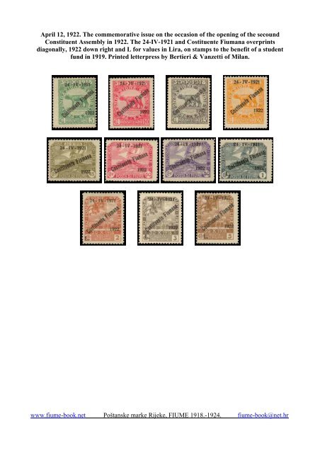 Catalogue of Fiume stamps - Fiume book