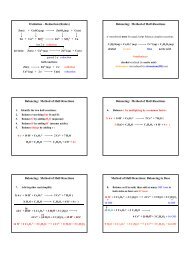 Oxidation – Reduction (Redox) Balancing: Method of Half-Reactions ...