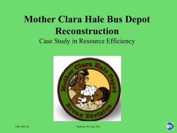Mother Clara Hale Bus Depot - Trb-adc60.org