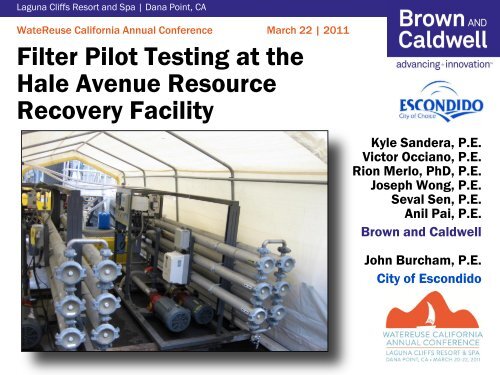 Filter Pilot Testing at the Hale Avenue Resource Recovery Facility