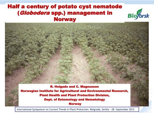 Half a century of potato cyst nematode (Globodera spp ... - Izbis