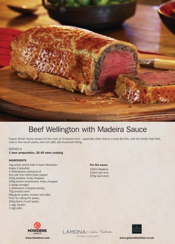 Beef Wellington with Madeira Sauce