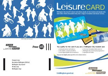 Leisure Card Enrolment Form - Wellington City Council