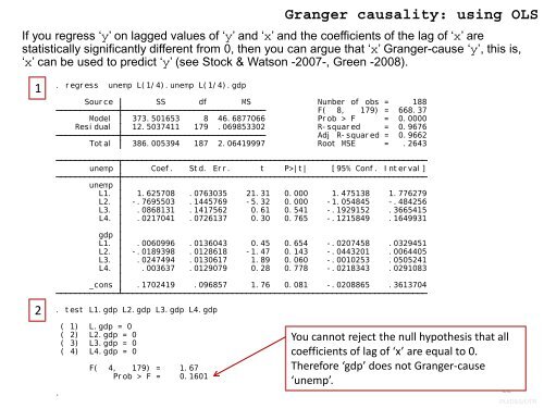 Time Series - Data and Statistical Services - Princeton University