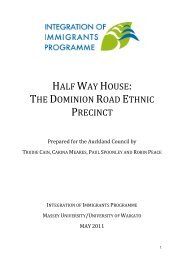 HALF WAY HOUSE: THE DOMINION ROAD ETHNIC PRECINCT