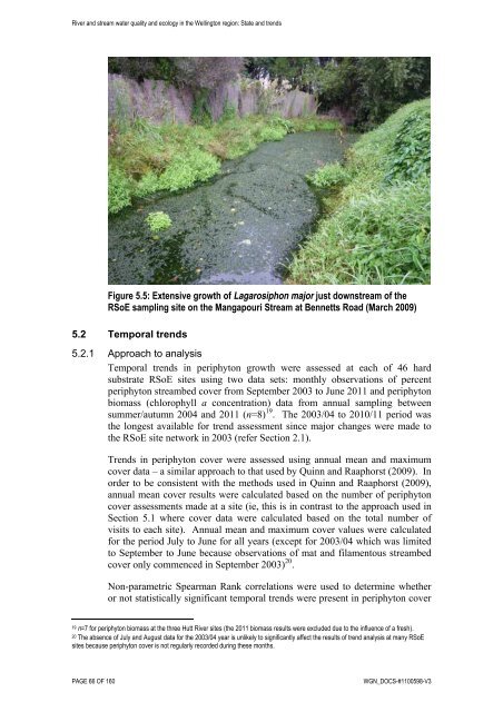 River and stream water quality and ecology - Greater Wellington ...