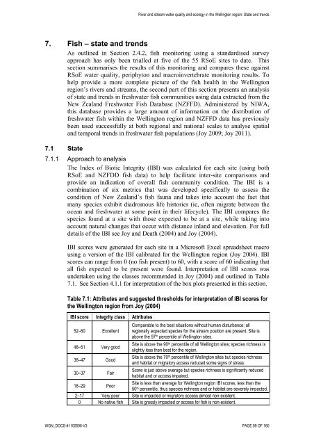 River and stream water quality and ecology - Greater Wellington ...