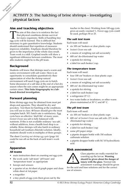 Teacher S Notes Aim And