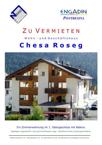 PONTRESINA - NIGGLI ZALA Treuhand&Immobilien