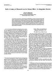 Half a Century of Research on the Stroop Effect: An Integrative Review