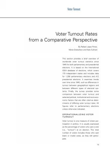 Voter Turnout Rates from a Comparative ... - International IDEA