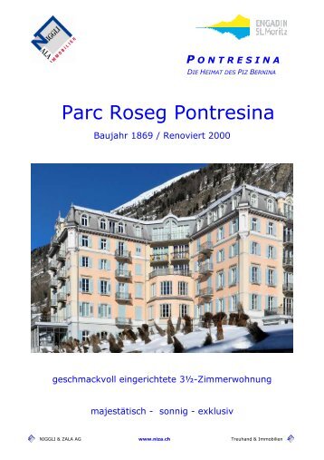 Parc Roseg Pontresina - Niggli & Zala AG