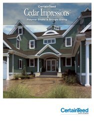 Cedar Impressions ® Brochure - CertainTeed