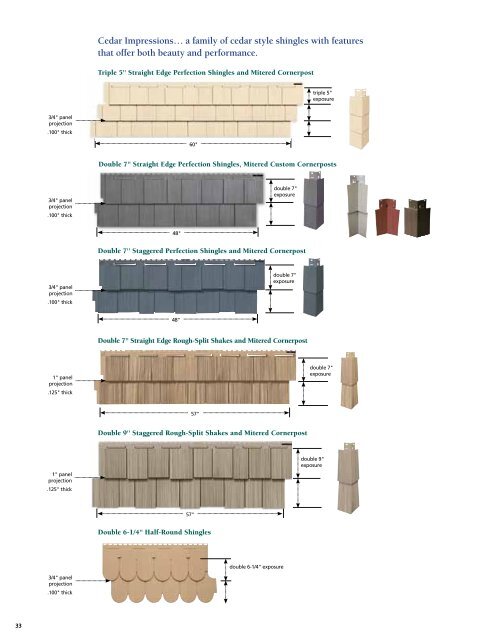 Cedar Impressions ® Brochure - CertainTeed