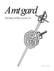 The Rules of Play version 7.6 - Amtgard.ca