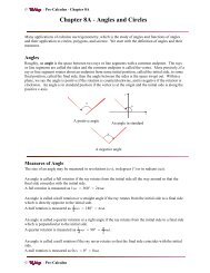 Chapter 8A - Angles and Circles