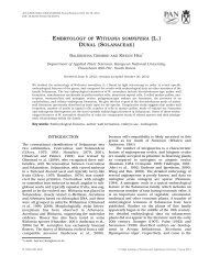 EMBRYOLOGY OF WITHANIA SOMNIFERA (L.) DUNAL ...