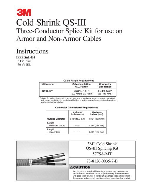 Cold Shrink QS-III - 3M