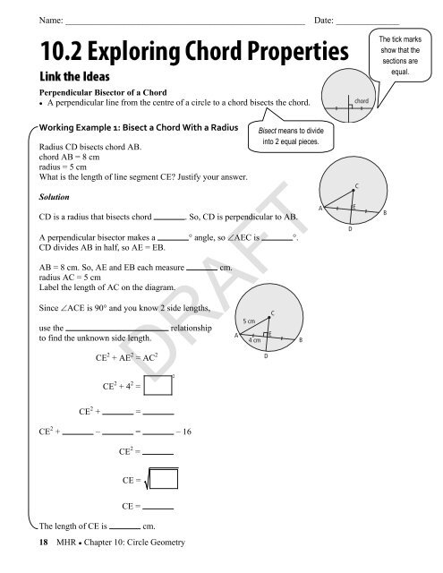 Chapter 10: Circle Geometry - McGraw-Hill Ryerson